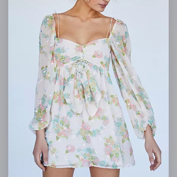 NWT FOR LOVE AND LEMONS Georgina Swing Dress - Picture 1 of 11
